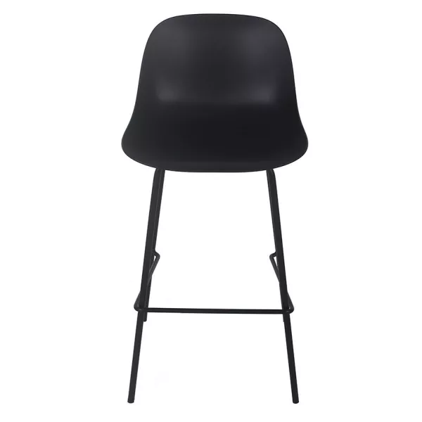 Tabouret de bar GRANO noir intérieur-extérieur