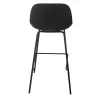 Tabouret de bar GRANO noir intérieur-extérieur