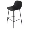 Tabouret de bar GRANO noir intérieur-extérieur