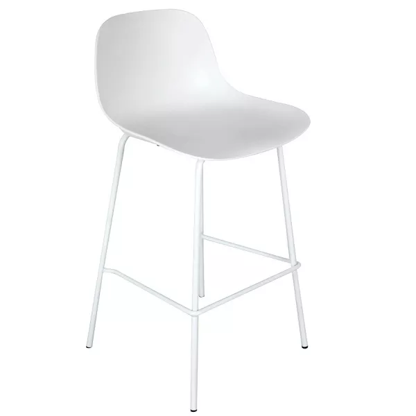 Tabouret de bar GRANO blanc intérieur-extérieur