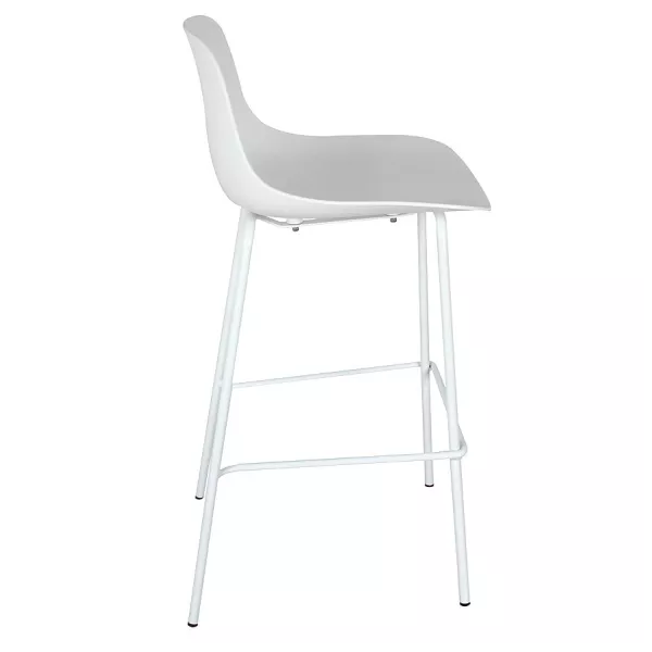 Tabouret de bar GRANO blanc intérieur-extérieur