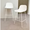 Tabouret de bar GRANO blanc intérieur-extérieur