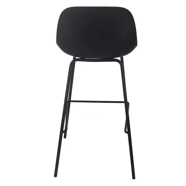 Tabouret snack mi-hauteur GRANO MINI noir intérieur-extérieur