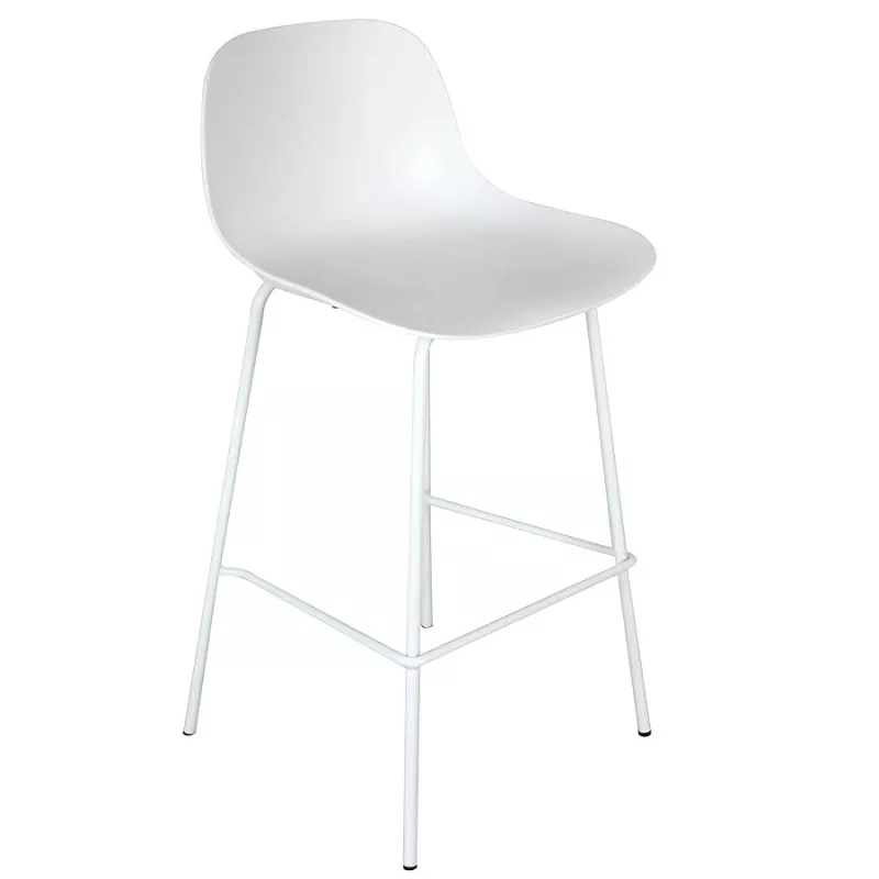 Tabouret snack mi-hauteur GRANO MINI blanc intérieur-extérieur