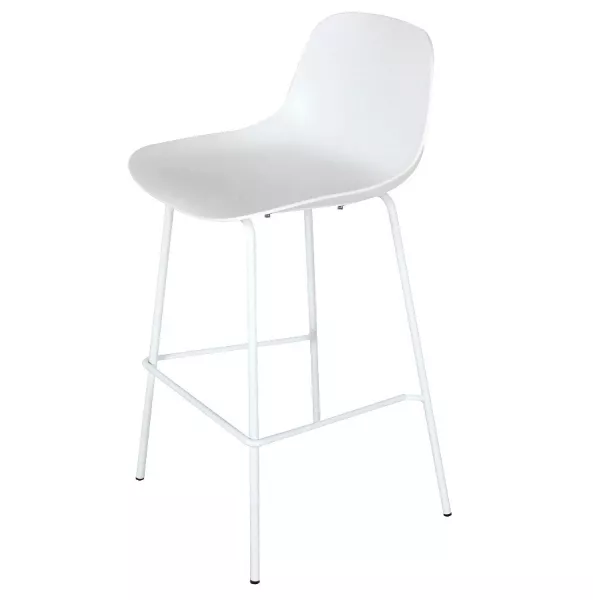 Tabouret snack mi-hauteur GRANO MINI blanc intérieur-extérieur