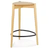 Tabouret de snack mi-hauteur TIARA MINI en frêne naturel