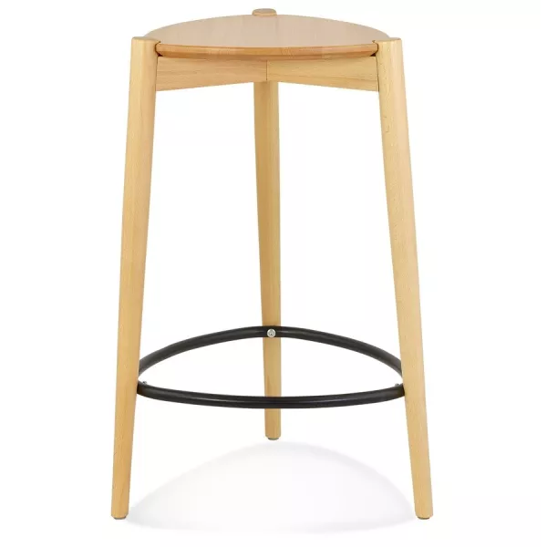 Tabouret de snack mi-hauteur TIARA MINI en frêne naturel