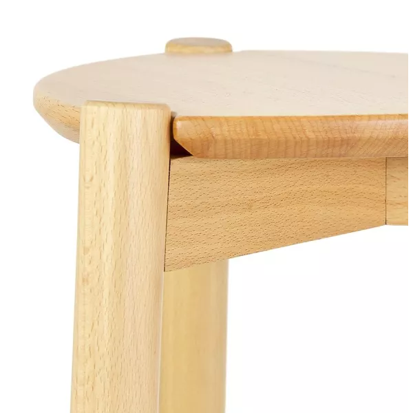 Tabouret de snack mi-hauteur TIARA MINI en frêne naturel