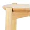 Tabouret de snack mi-hauteur TIARA MINI en frêne naturel