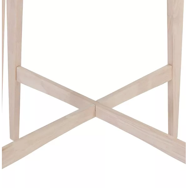 Table haute GALLINA bois blanc et finition naturelle