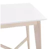 Table haute GALLINA bois blanc et finition naturelle