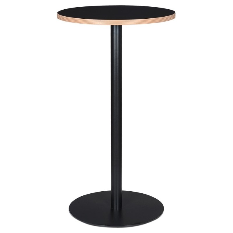 Mange-debout rond POLLUX ROUND noir - Ø 60 cm