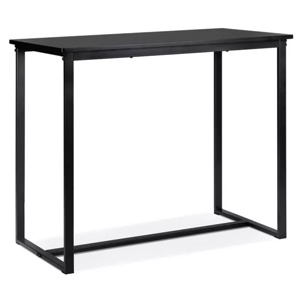 Mange-debout-Table haute MINERVA bois et métal noir - 120x60 cm