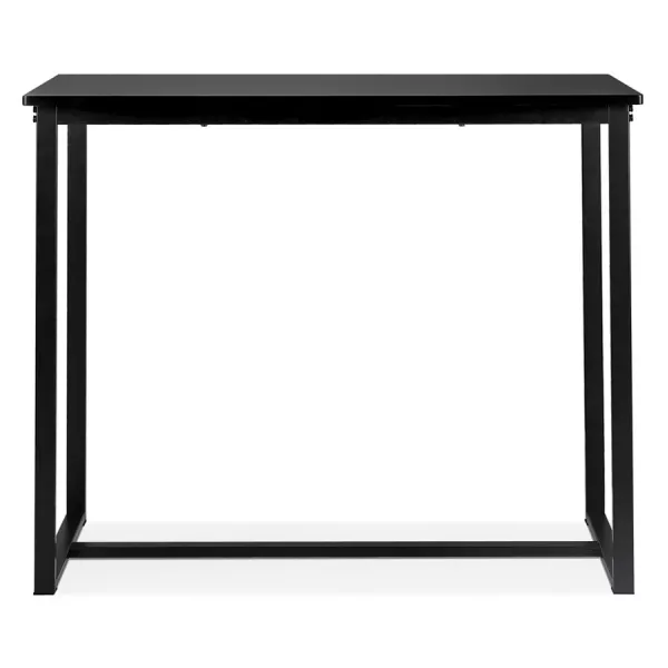 Mange-debout-Table haute MINERVA bois et métal noir - 120x60 cm