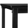 Mange-debout-Table haute MINERVA bois et métal noir - 120x60 cm