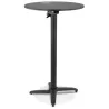 Table haute pliable PENUMBRA ronde noire - Ø 68 cm