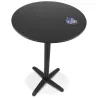 Table haute pliable PENUMBRA ronde noire - Ø 68 cm