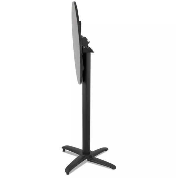 Table haute pliable PENUMBRA ronde noire - Ø 68 cm