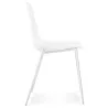 Chaise intérieur-extérieur FELIZ blanche en matière plastique et métal