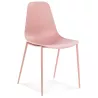 Chaise intérieur-extérieur FELIZ rose en matière plastique et métal