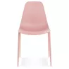 Chaise intérieur-extérieur FELIZ rose en matière plastique et métal