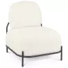 Fauteuil ORSO LOUNGE en tissu bouloché beige