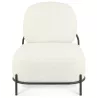 Fauteuil ORSO LOUNGE en tissu bouloché beige