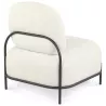 Fauteuil ORSO LOUNGE en tissu bouloché beige