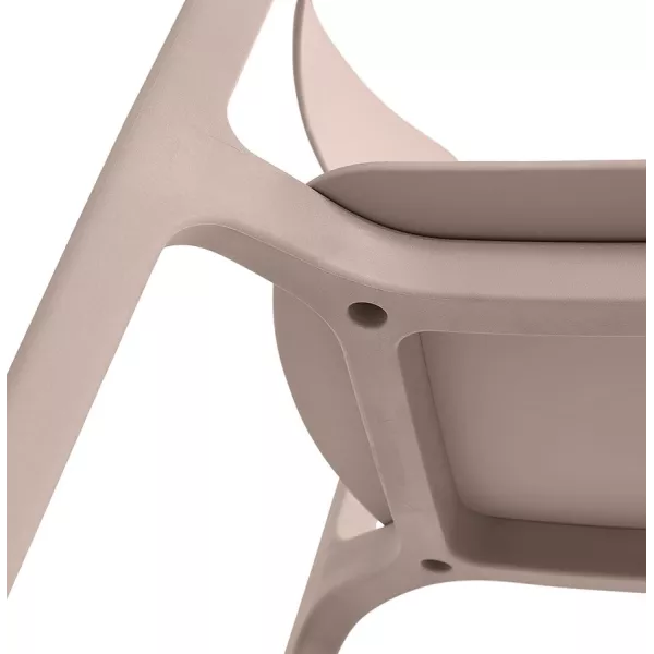 Chaise intérieur-extérieur TROPICAL en matière plastique beige