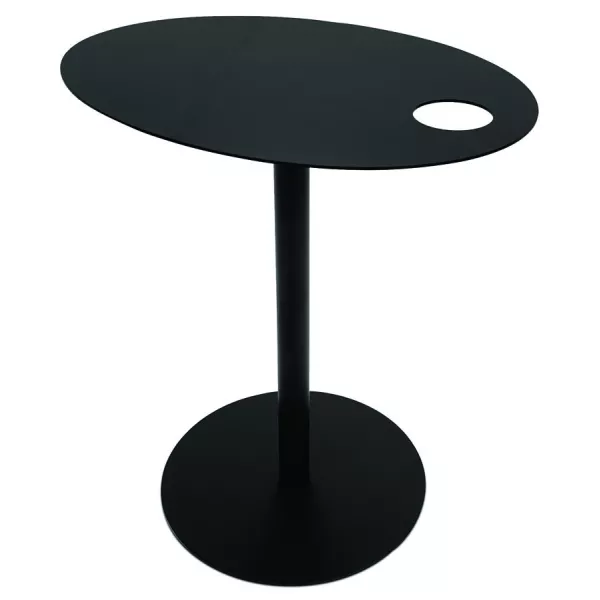 Table dappoint ovale MASA métal noir