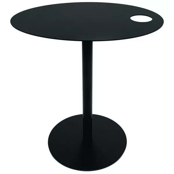 Table dappoint ovale MASA métal noir