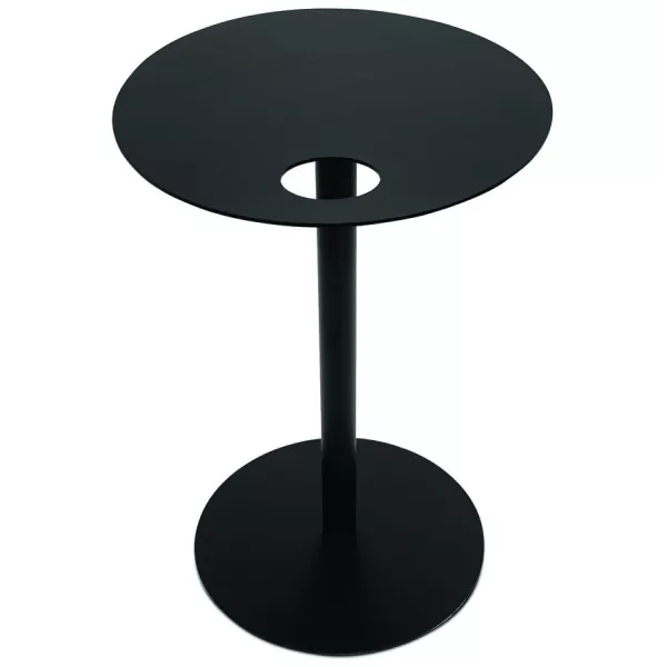 Table dappoint ovale MASA métal noir