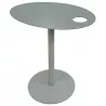 Table dappoint ovale MASA métal gris