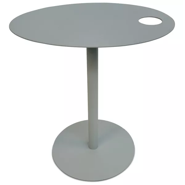 Table dappoint ovale MASA métal gris