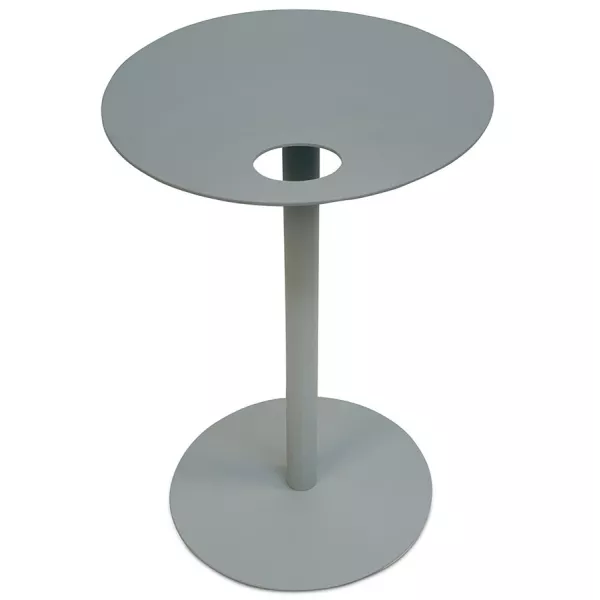 Table dappoint ovale MASA métal gris