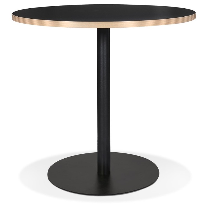 Table bistrot ronde YOGI noire - Ø 80 cm