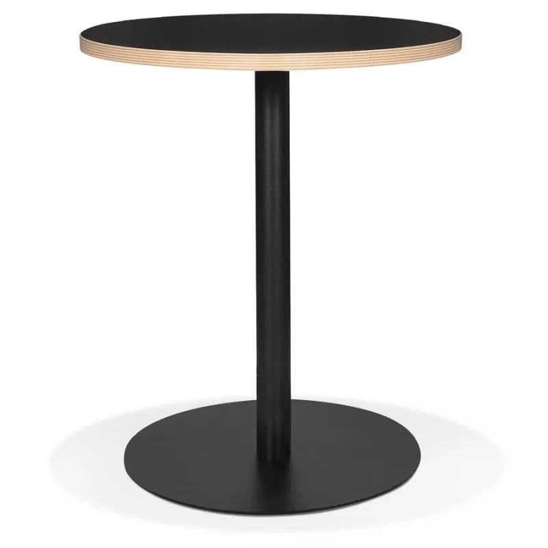 Petite table bistrot ronde YOGI noire - Ø 60 cm