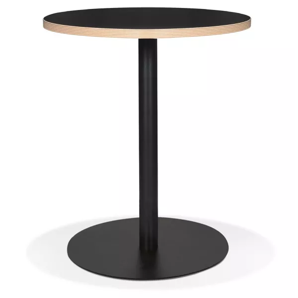 Petite table bistrot ronde YOGI noire - Ø 60 cm