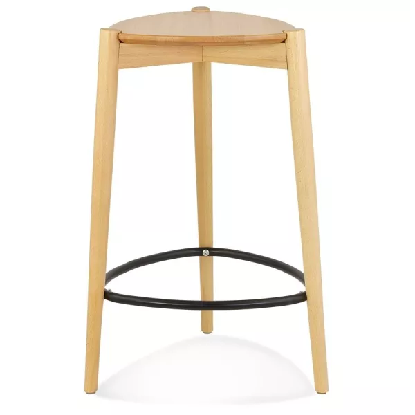 Tabouret de bar TIARA en frêne naturel