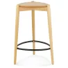 Tabouret de bar TIARA en frêne naturel