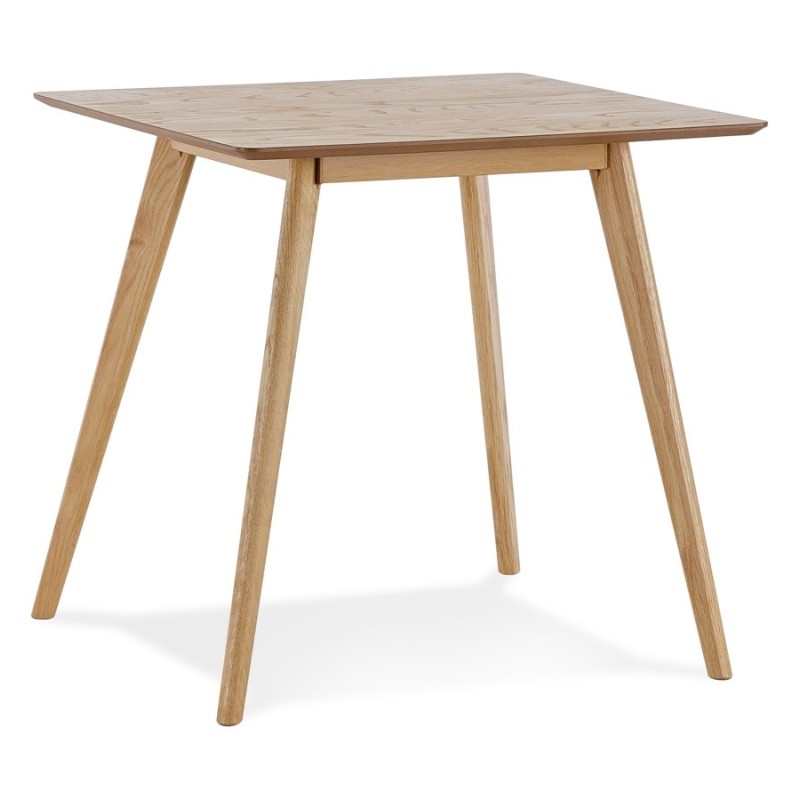 Petite table à diner GENIUS finiton naturelle - 80x80 cm