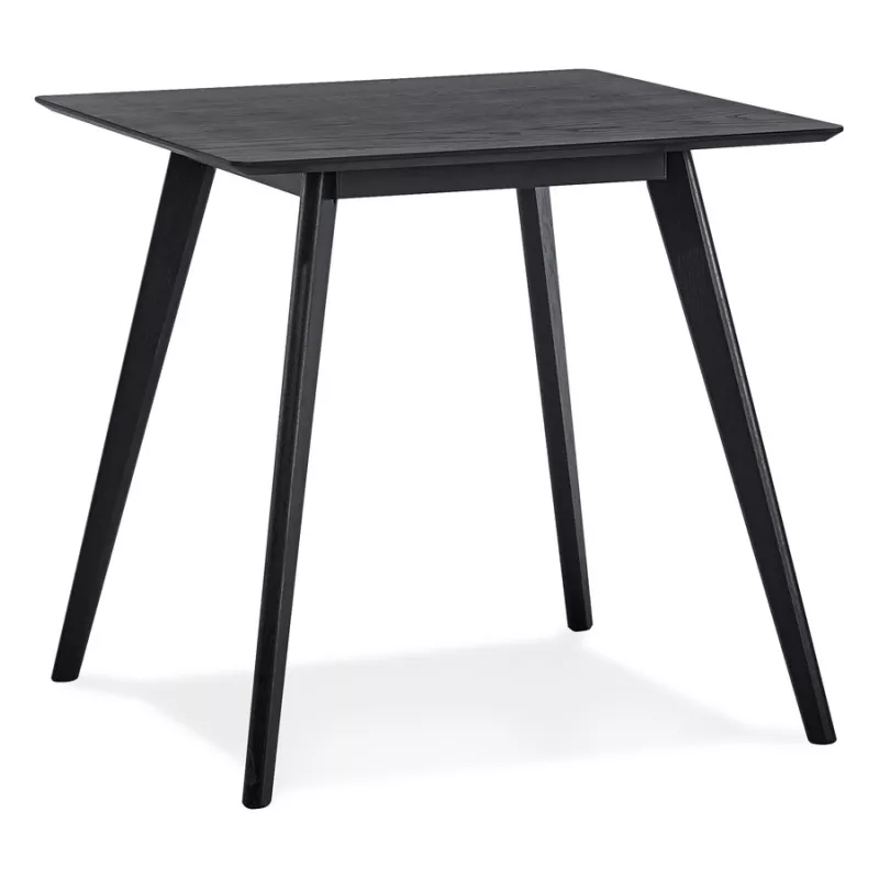 Petite table à diner GENIUS finiton noire - 80x80 cm