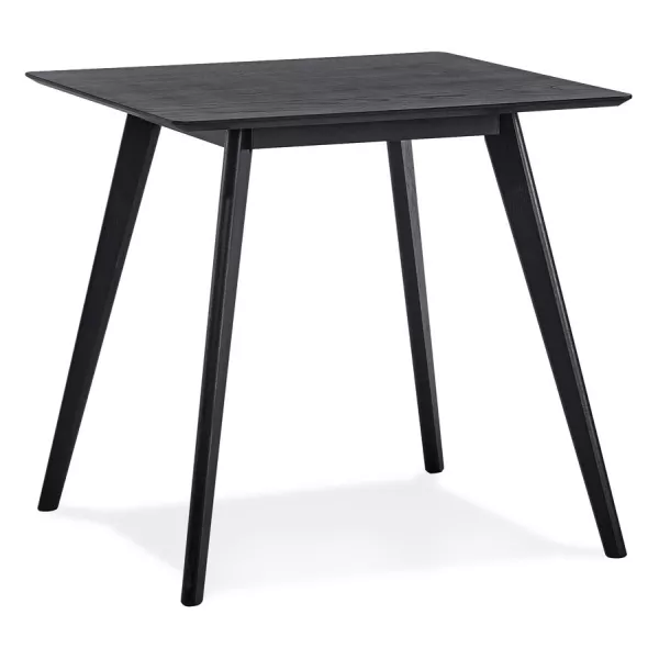 Petite table à diner GENIUS finiton noire - 80x80 cm