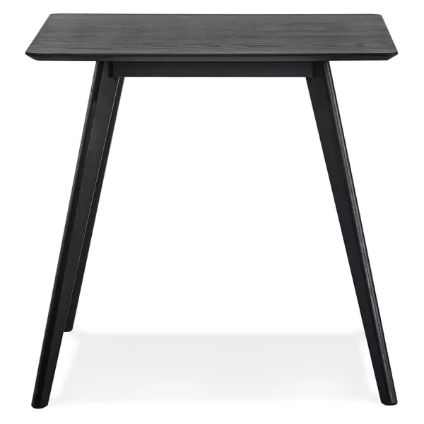 Petite table à diner GENIUS finiton noire - 80x80 cm