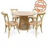 Table à manger ronde PERI bois naturel - ø 120 cm