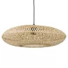 Suspension ronde ASPIRINA en bambou naturel