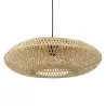 Suspension ronde ASPIRINA en bambou naturel