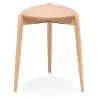 Tabouret bas empilable PINTADO bois naturel