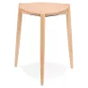 Tabouret bas empilable PINTADO bois naturel