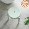 Tabouret bas empilable POMPA en matière plastique vert clair